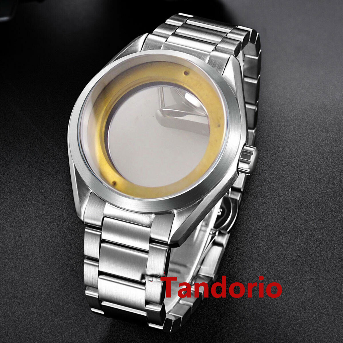 41mm Watch Case Sapphire Glass Fit NH34 NH35 NH36 ETA 2836 Miyota 8215 Movement