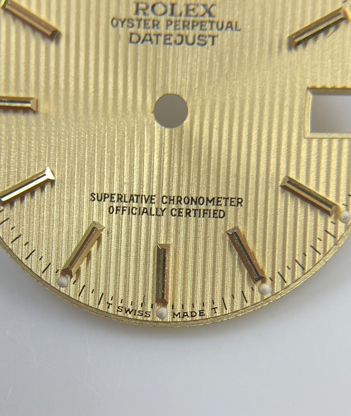 Genuine Rolex Datejust Midsize Champagne Gold 31mm Tapestry Dial 68273/68278