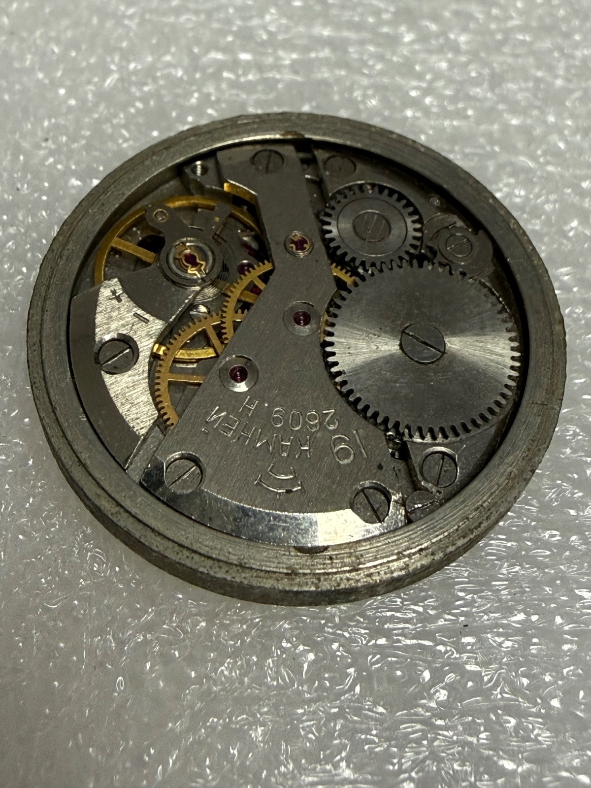 Watch movement USSR Raketa Cal.2609.H plus Dial.For parts.