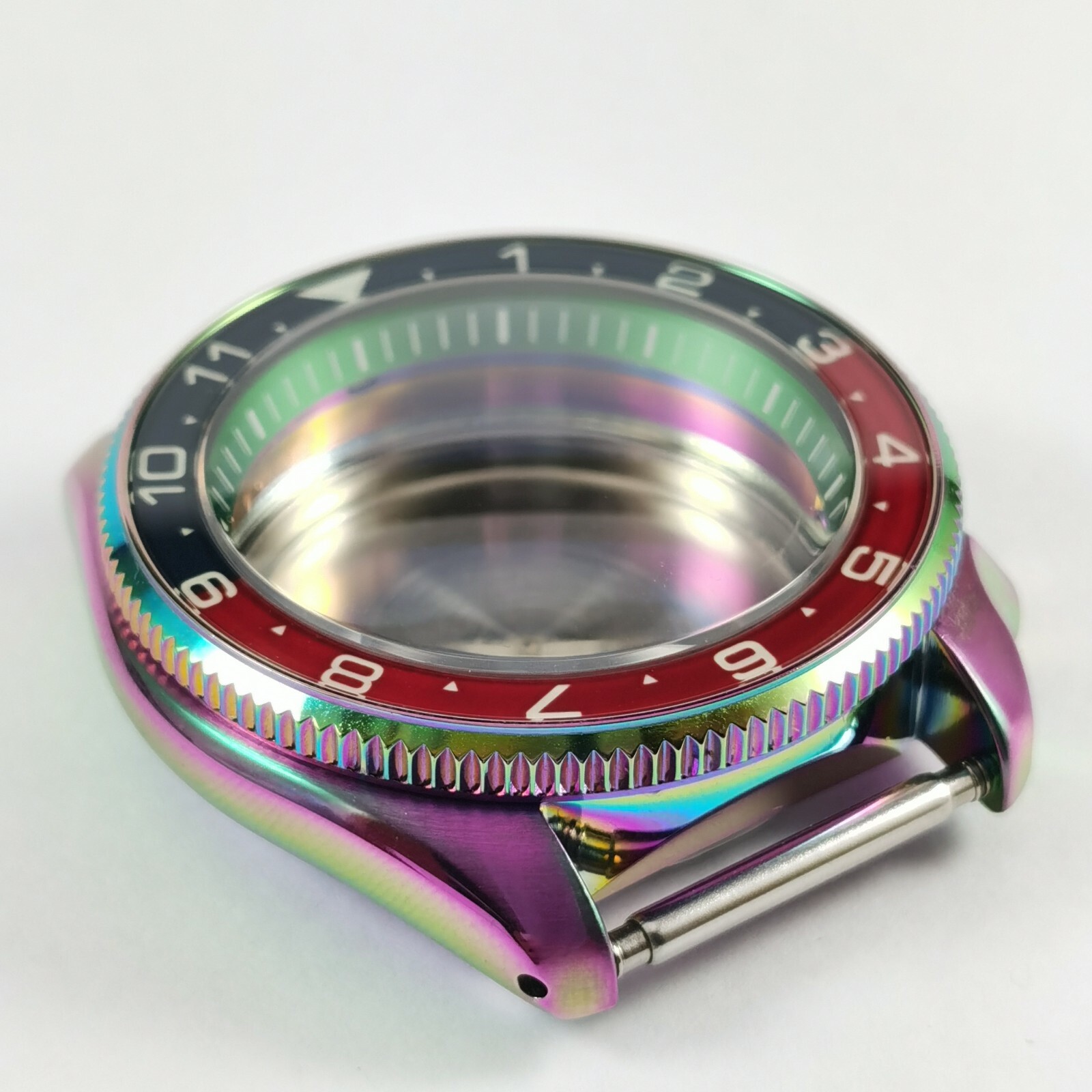GI0552 SKX007/SRPD Flat Glass Bezel Insert – Lumed Pepsi Dual Time
