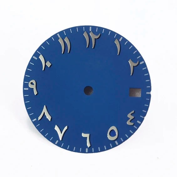 DS Arab Dial Sunburst NH35 Black Color Ice Blue Sterile NH34 SKX007 SMod No Lume