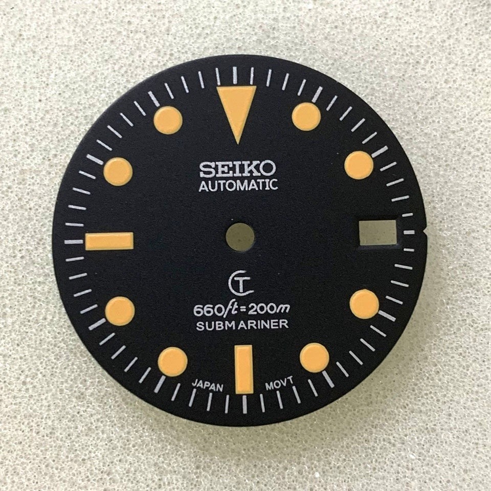 28.5mm Retro Watch Dial Green Luminous for Nh36 Nh35 Movement Watch Accessories