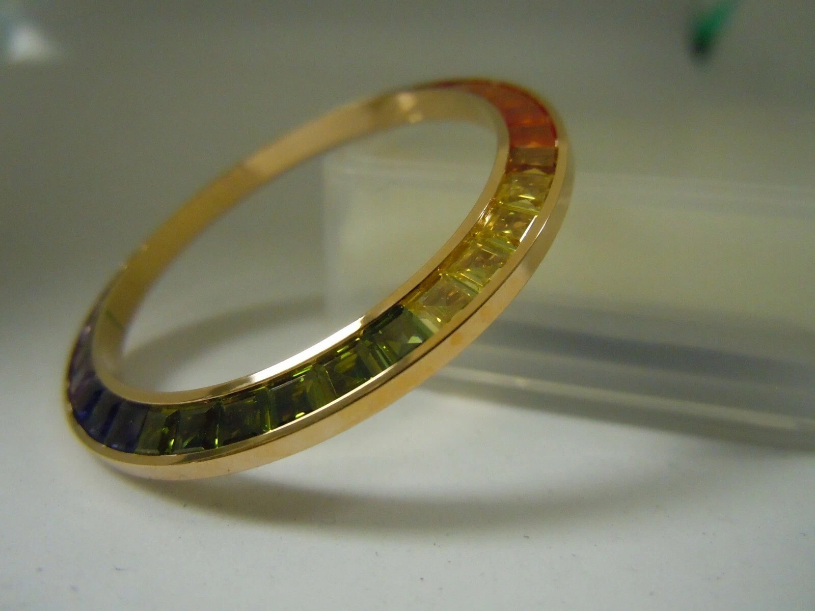 Yellow GP Rainbow CZ for Rolex Daytona 116503,116508,116518,116523,116568,116598