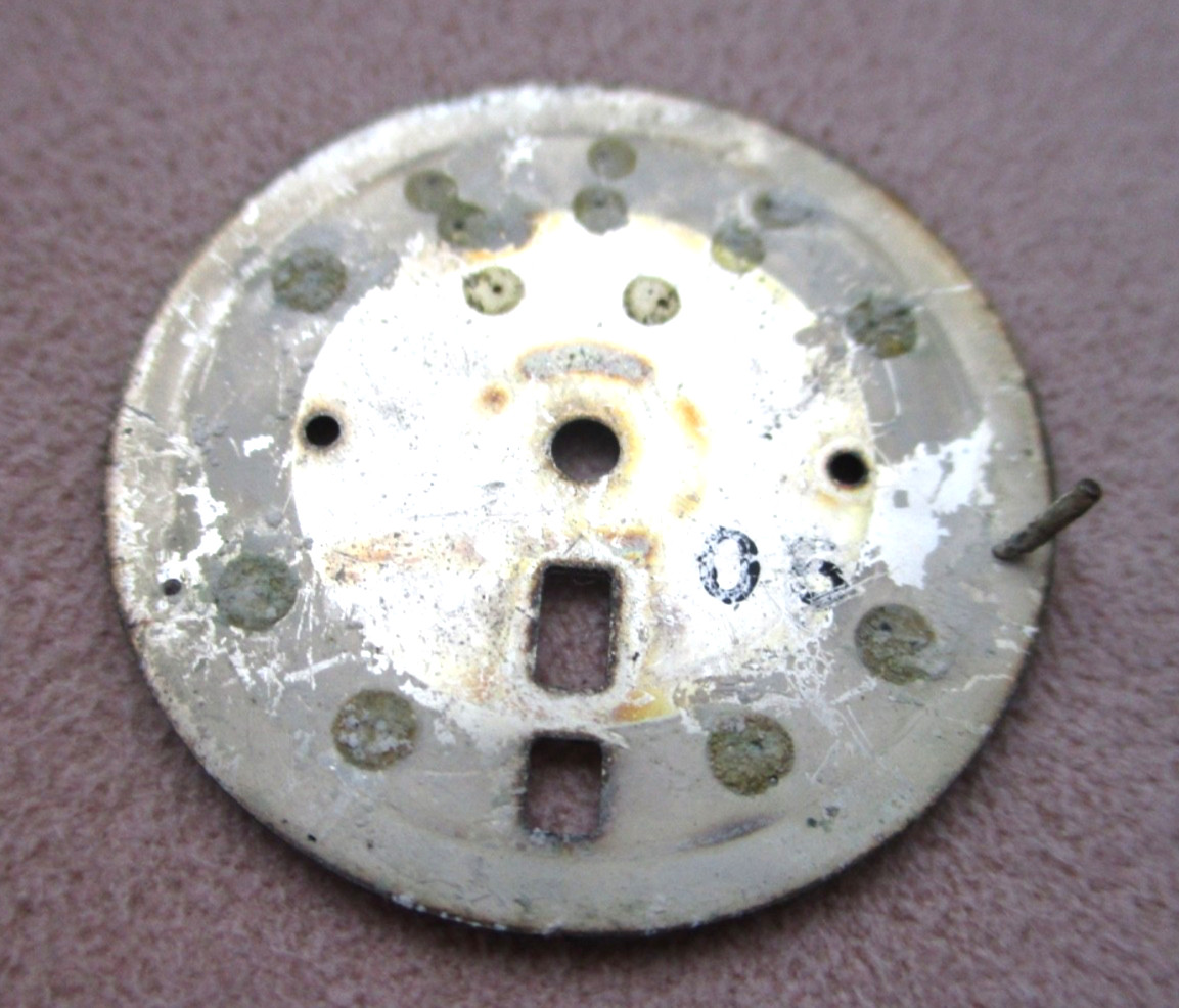 Citizen Bullhead Chronograph Dial, missing 1 foot, for parts