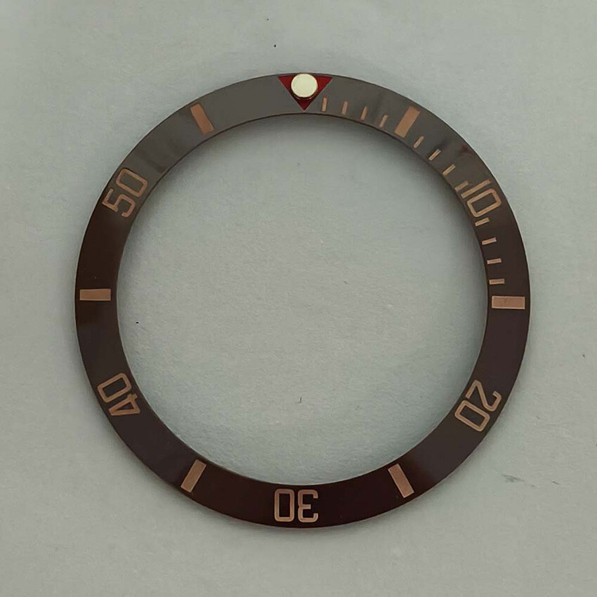 38MM 30.5MM SUB Bezel Beveled Ring Red Triangle Ceramic Bezel Watch Accessories