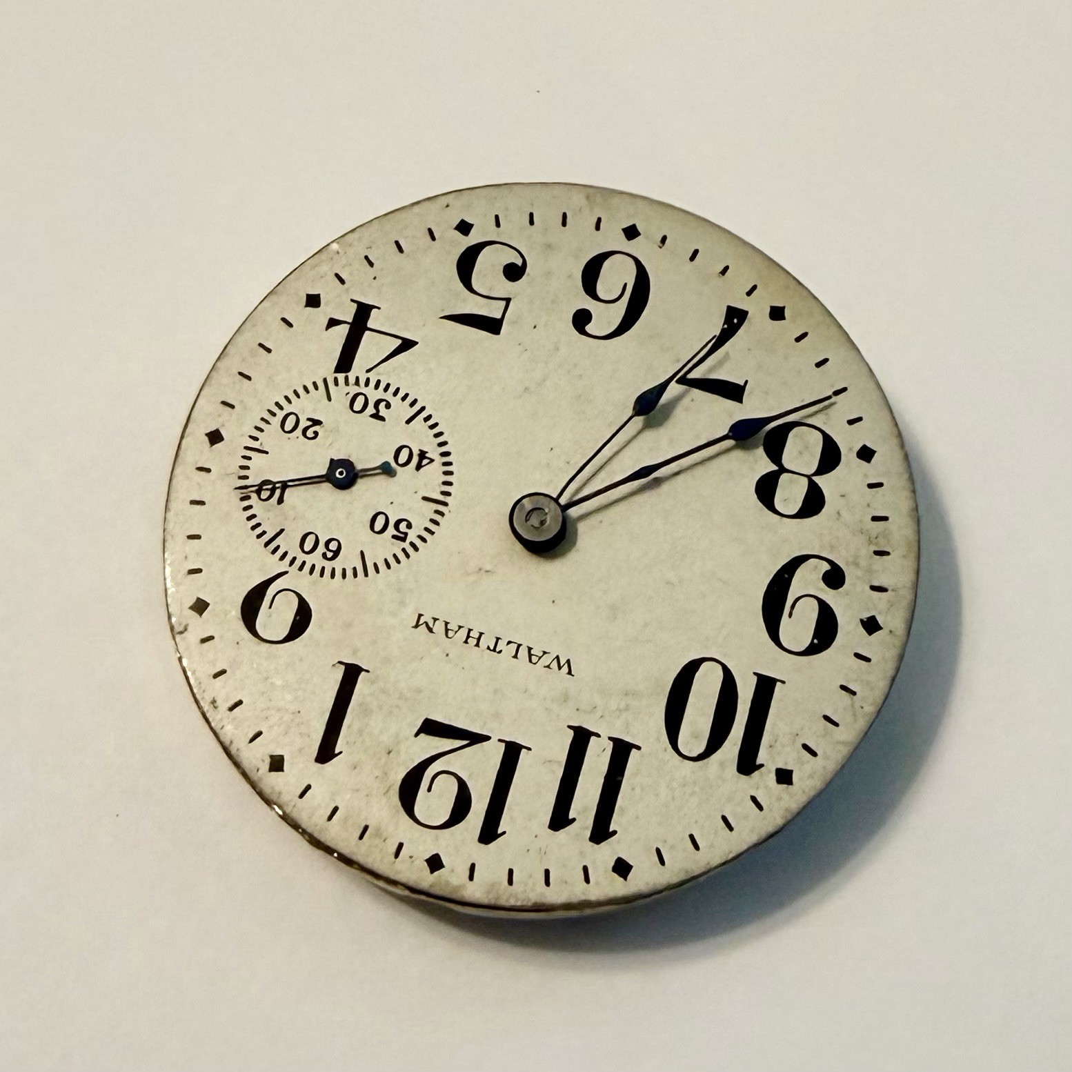 Waltham Royal 16s 17j M1888 Pocket Watch Movement Railroad Dial 3 o’ clock Sub