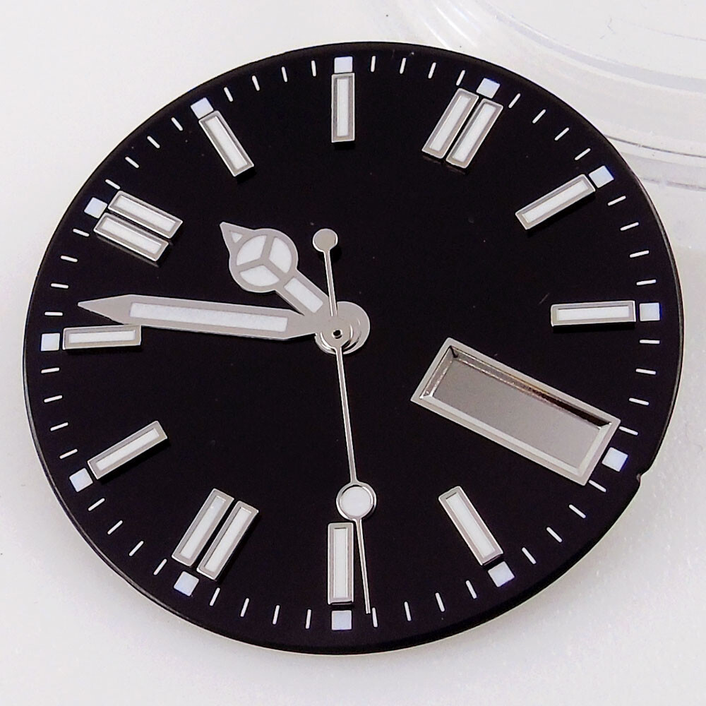 29mm Watch Dial Watch Face+Hands Fit For NH36/NH36A Date/Day Calendar Luminous