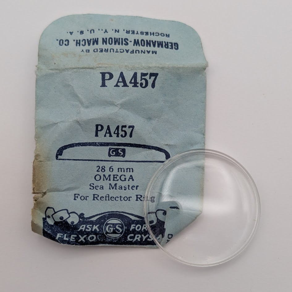 PA457 Acrylic Crystal GS 28.6mm Vintage NOS Omega Sea Master for Reflector Ring