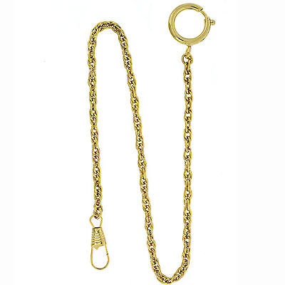 Pocket Watch Chain Fob PC2G Link Design Gold-Tone 14″