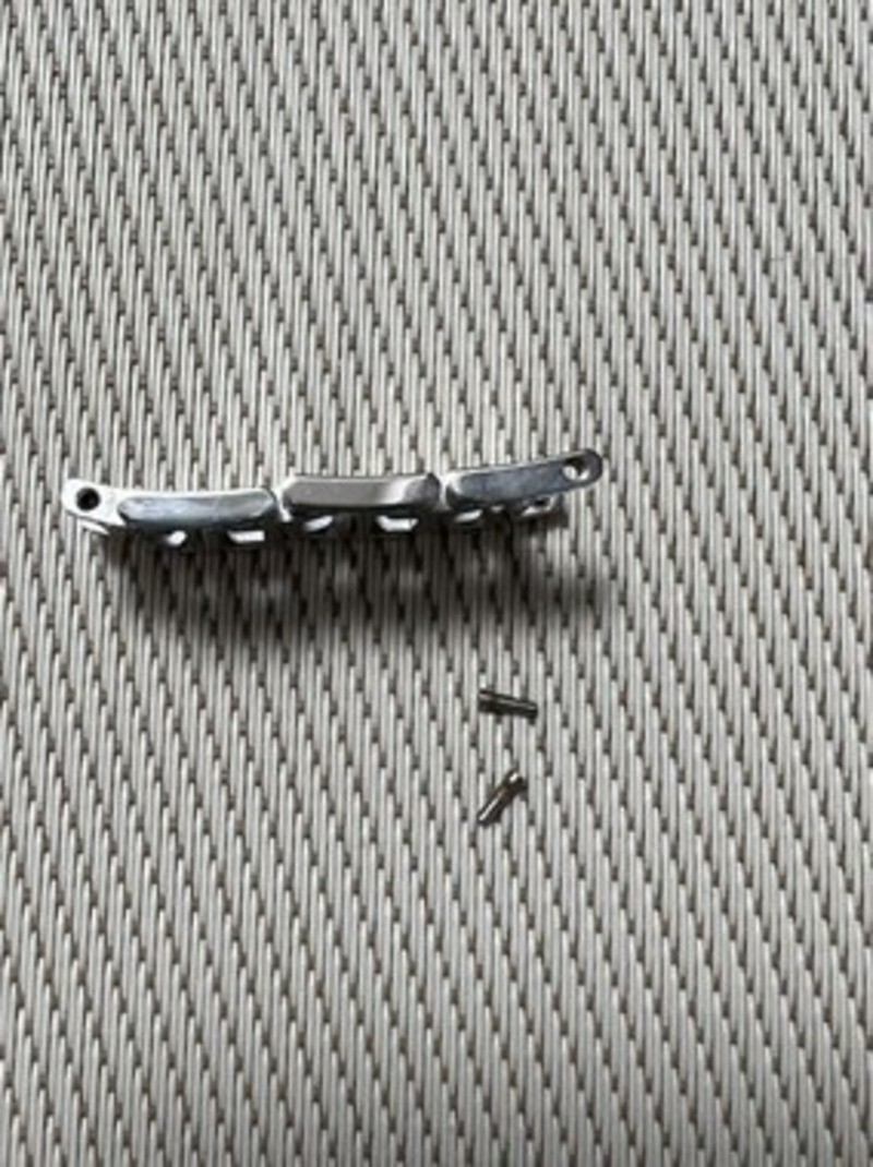 Genuine Hermes Clipper 16mm Brushed Stainless Steel Bracelet 3 Links Late Type