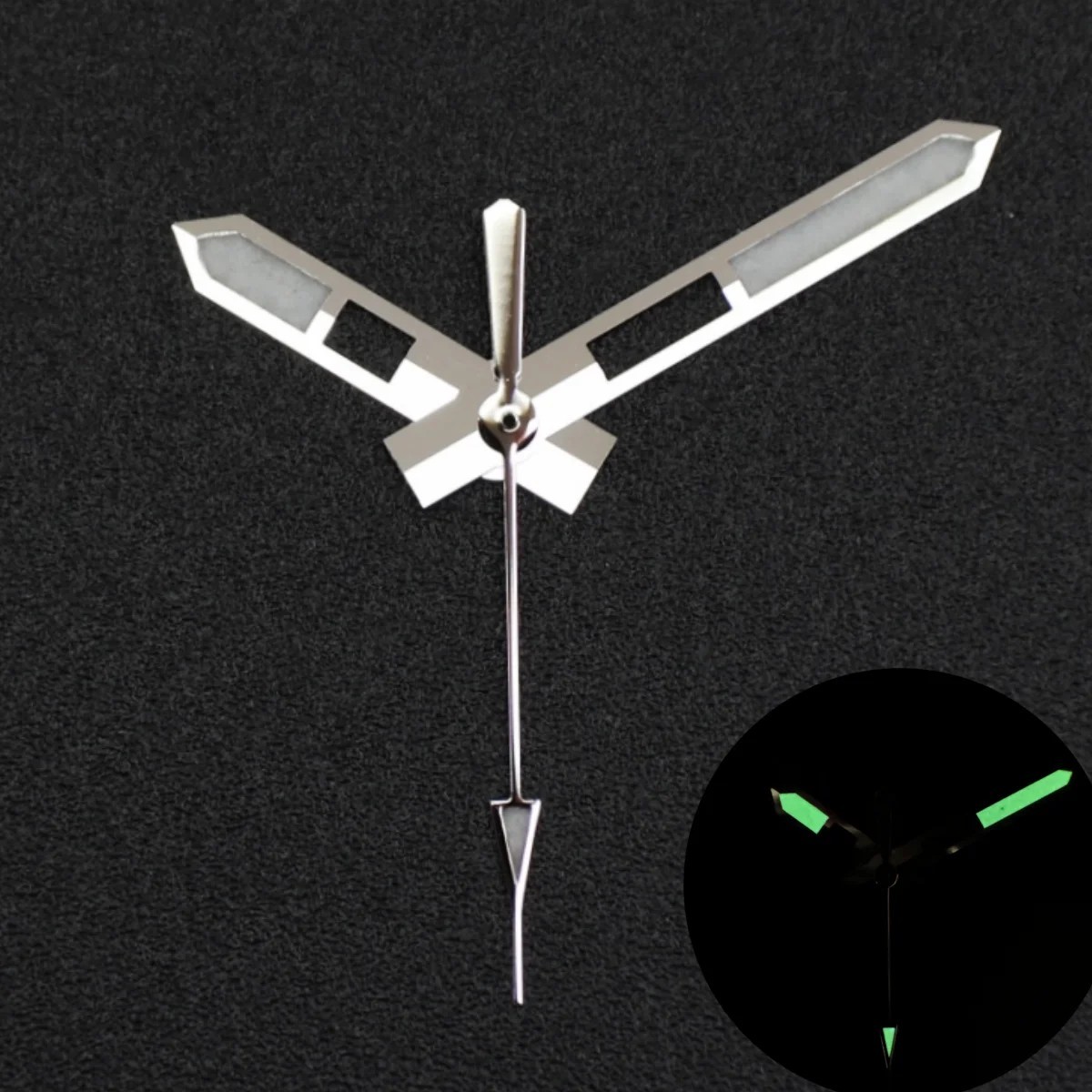 Watch Hands C3 BGW9 Luminous for NH35 NH36 SKX007 Mod 28.5mm Dial Style