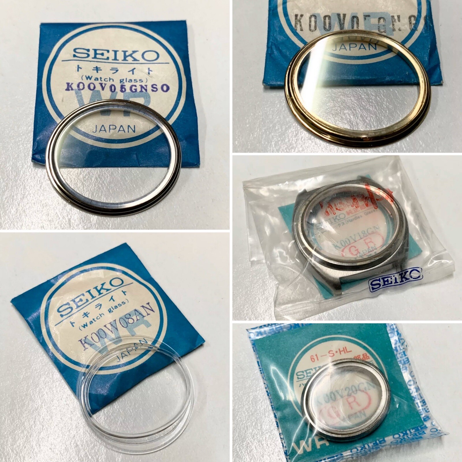 NOS GENUINE CRYSTAL SEIKO5246-5000 5606-5050 6119-5410 6119-5420 6106-5459 LIST