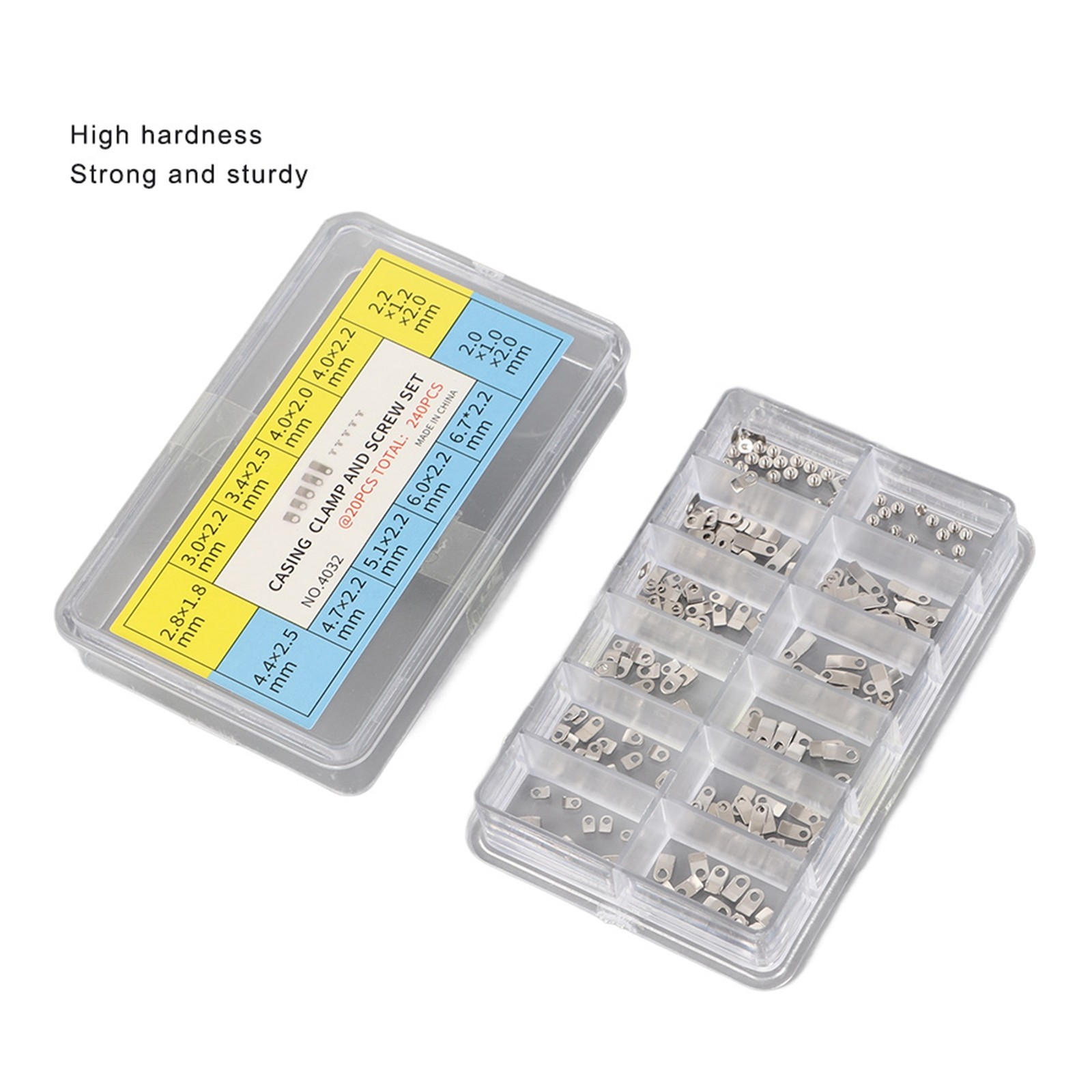 Casing For Movement Clamp Adapter Securing ETA Casing Screw Washer 240Pcs Watch