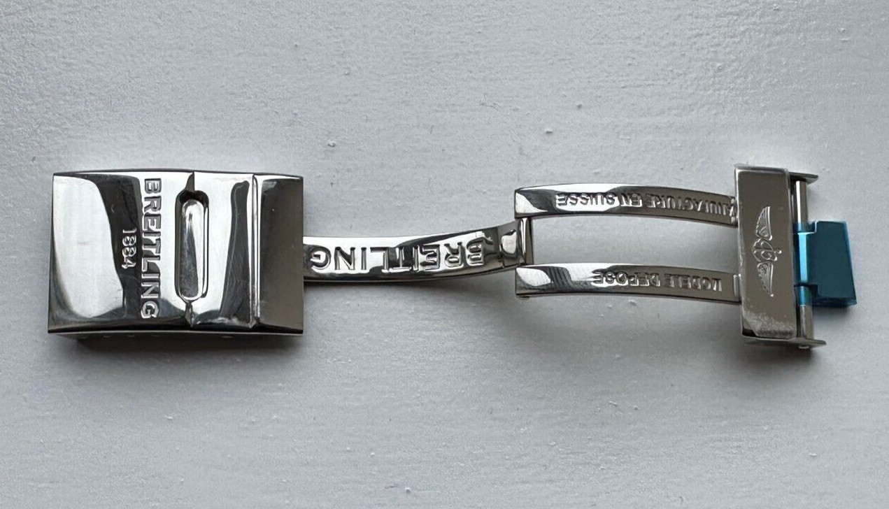 Genuine Original Breitling Deployment Deployant Clasp Buckle Bracelet Steel 20mm