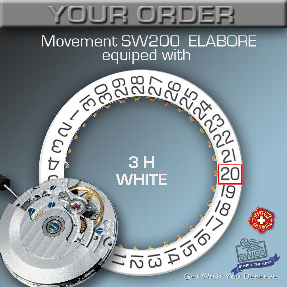 MOVEMENT AUTOMATIC SELLITA SW200-1, ELABORE(COMPATIBLE ETA 2824,)