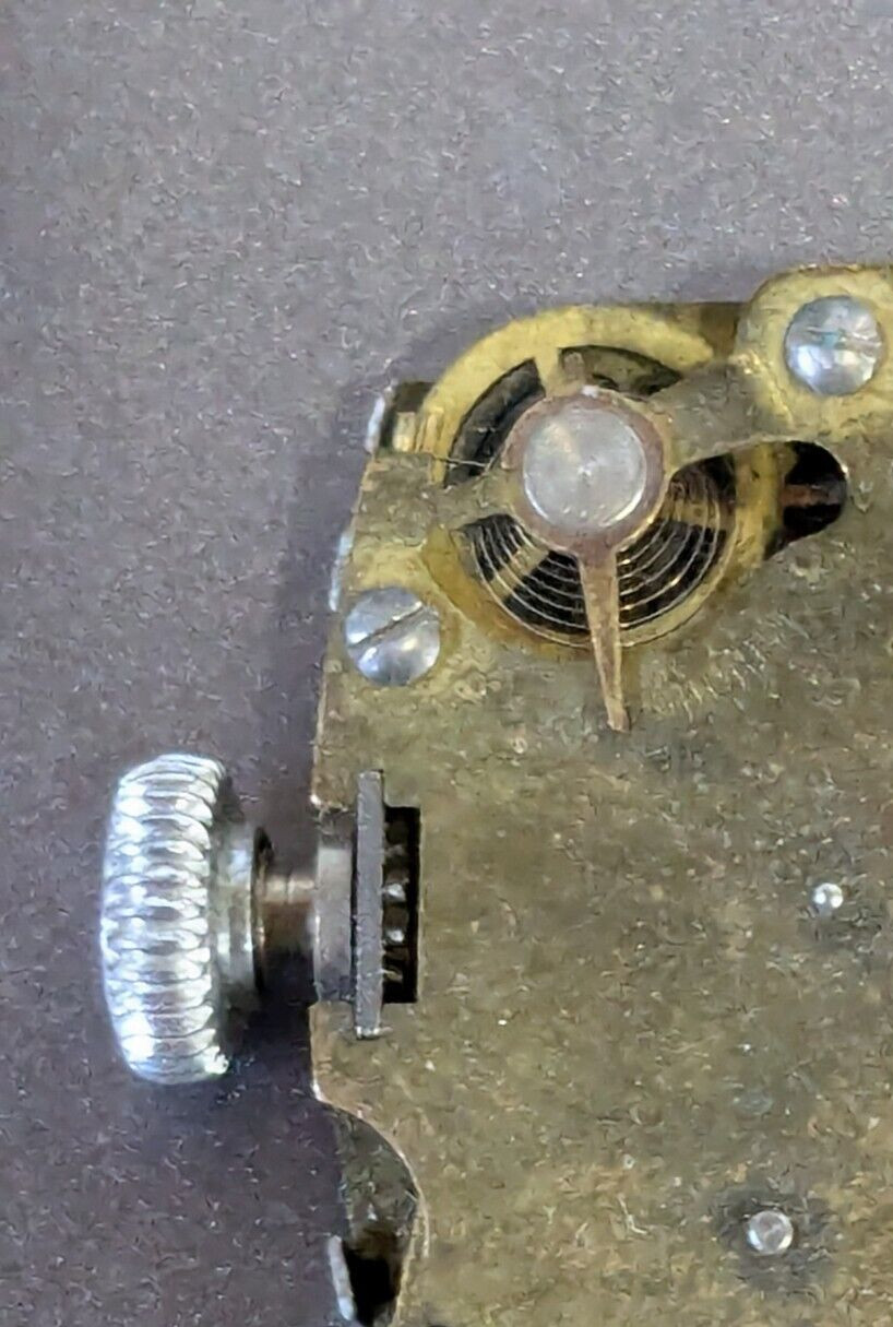 E. Ingraham Company Watch Movement with Dial For Parts Or Repair – Non Running