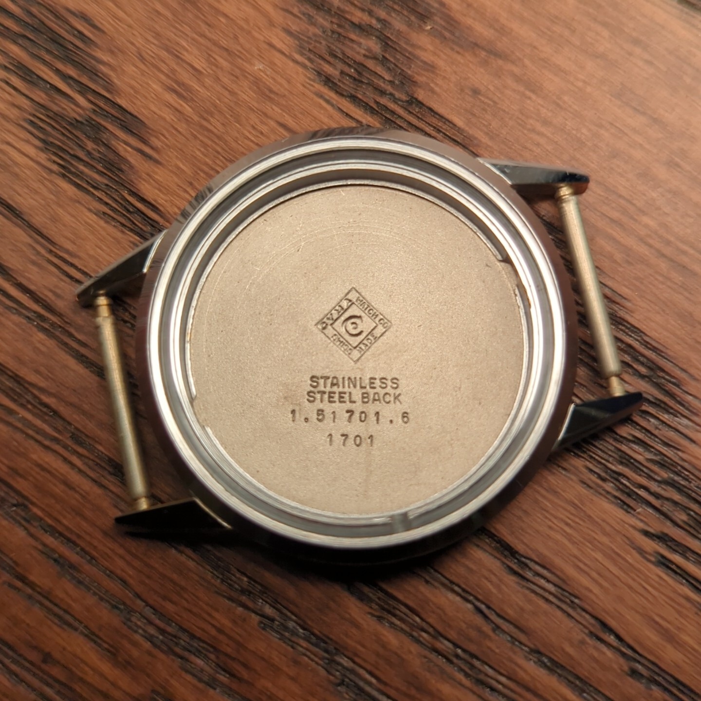 Cyma New Old Stock Watch Case from 1963, 35mm for Cal 484 28mm Movement