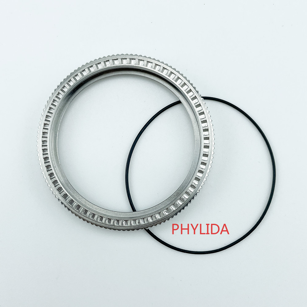 NEW Silver Polished Finish 316L Stainless Steel Coin Edge Bezel Fit SKX007 SRPD