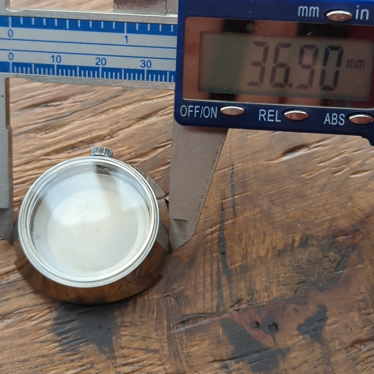 1960s Swiss NOS Waterproof Helmet Watch Case 38mm For Watchmaking (Ref:Wi)