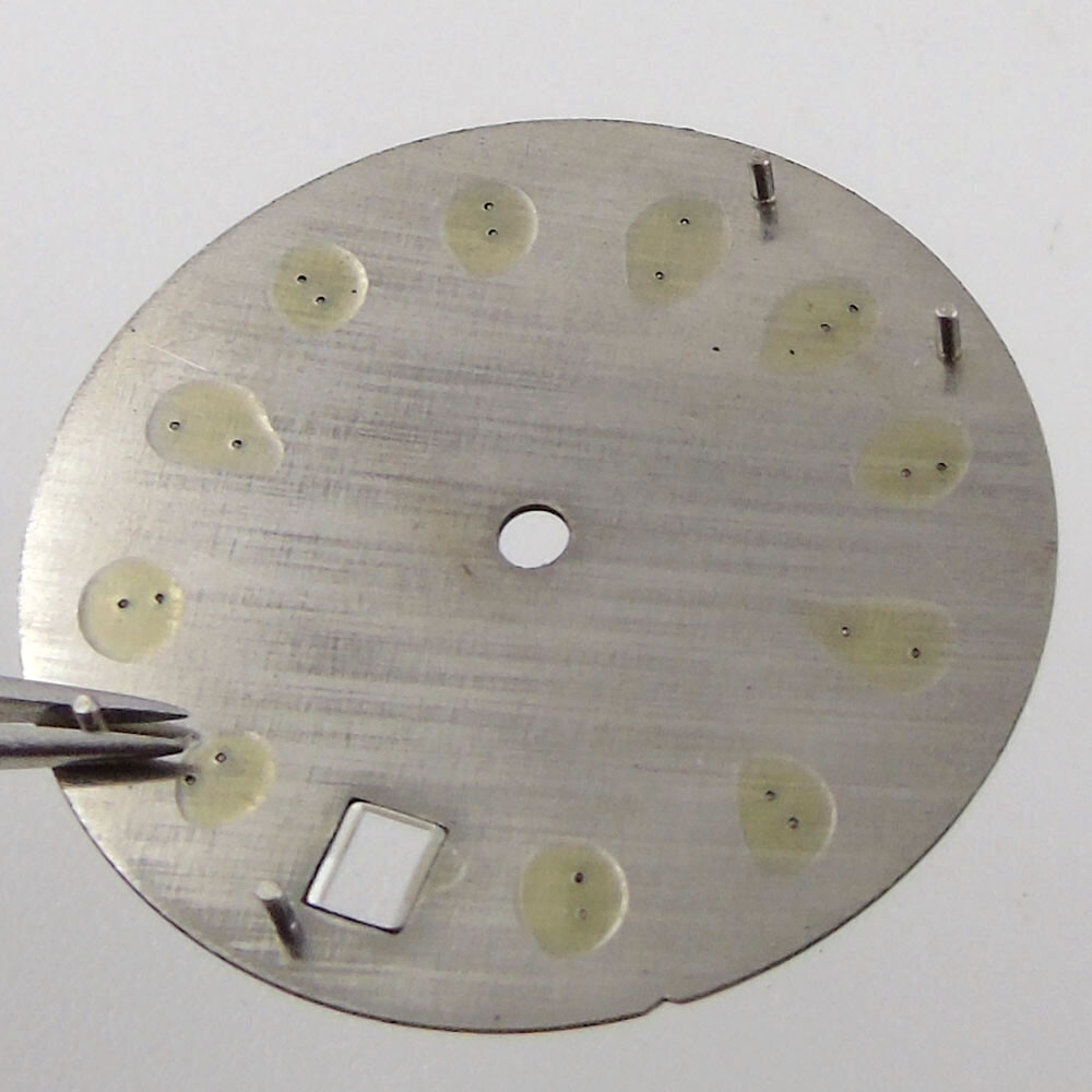 29mm black sterile dial luminous Watch Dial for NH36A NH35A 4.2 &3 o’clock crown