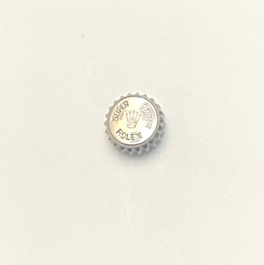 ROLEX SUPER OYSTER STAINLESS STEEL VINTAGE CROWN 100% GENUINE #W1139