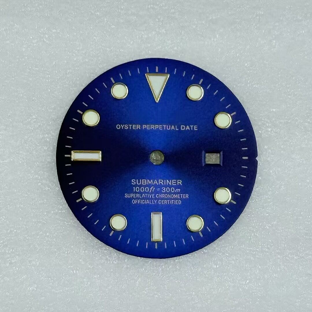 24.5mm SUB Women’s Watch Dial Green Luminous for NH05 Movement Watch Parts