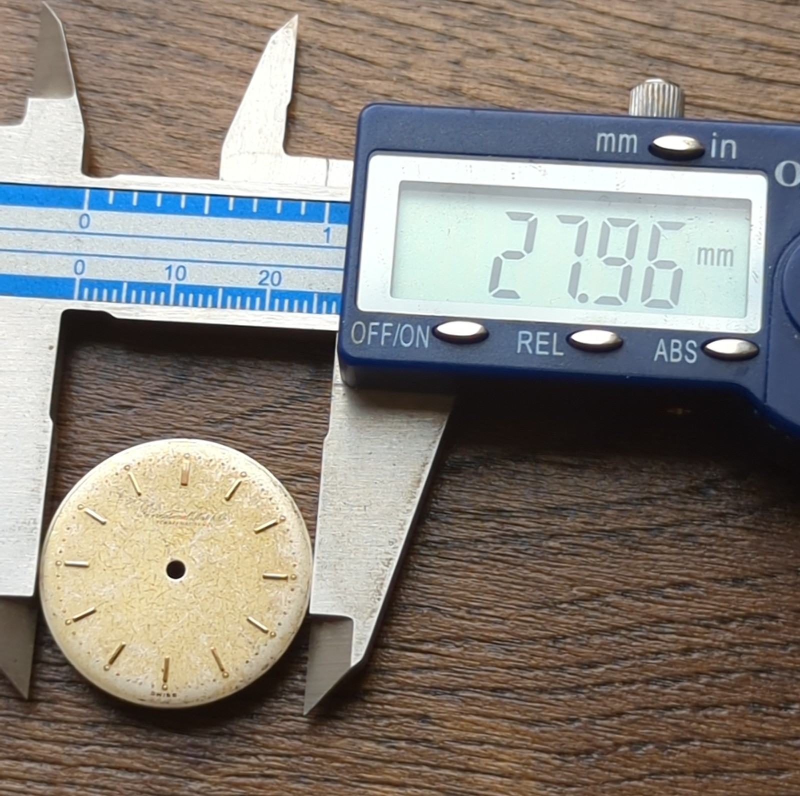 IWC International Watch Co Original Used Watch Dial Part 28mm (BL16)