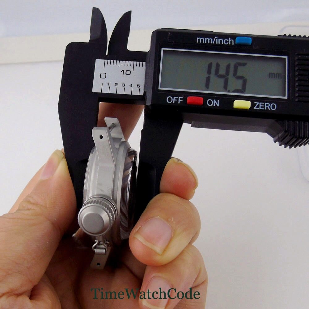 36mm Sandblasted Watch Case Domed Sapphire Crystal for NH35 ETA2824 PT5000 20ATM