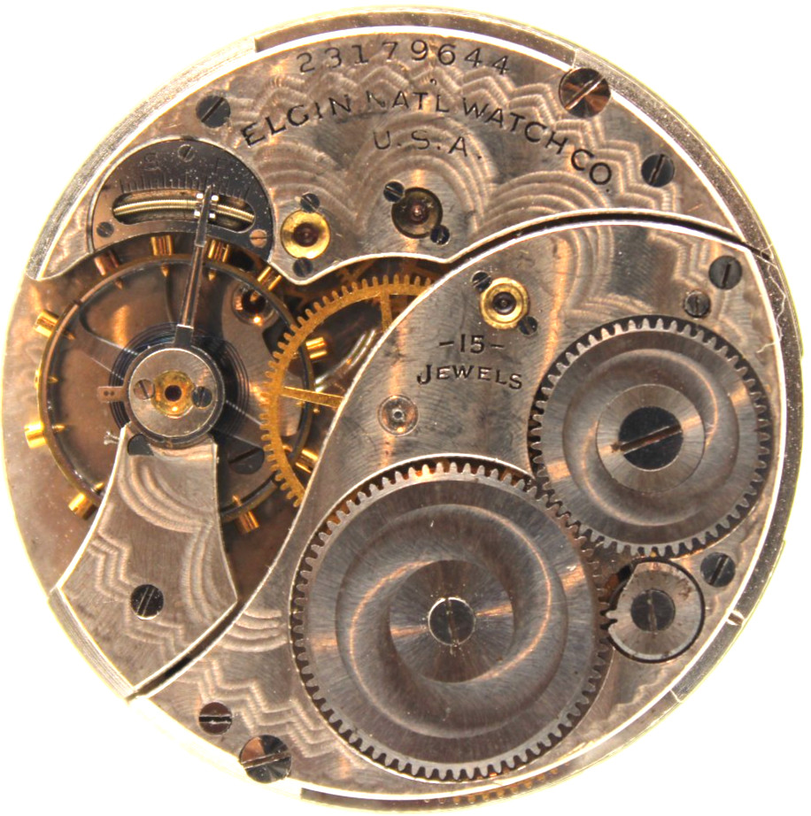 1921 ELGIN POCKET WATCH MOVEMENT 23179644 GRADE: 314 12s 15j (KH)