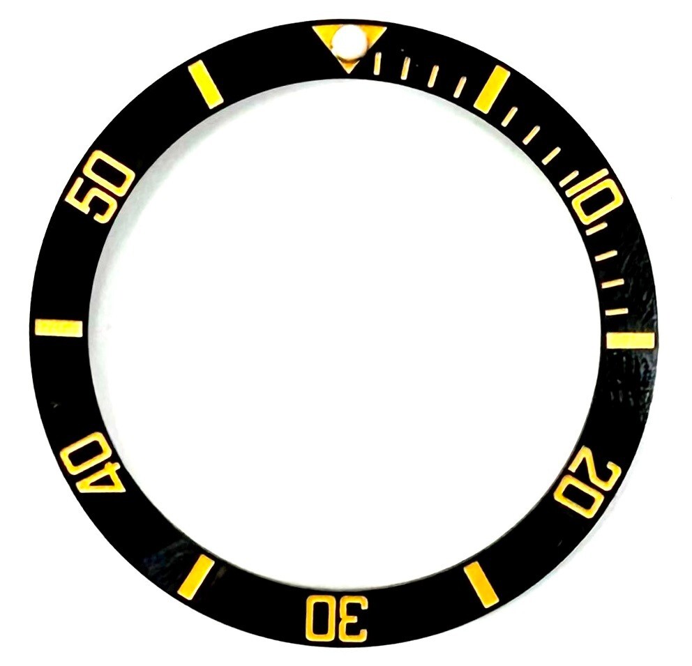 Bezel Inserter Ceramic for Rolex Black and Gold Submariner 16610LN 16613V etc.