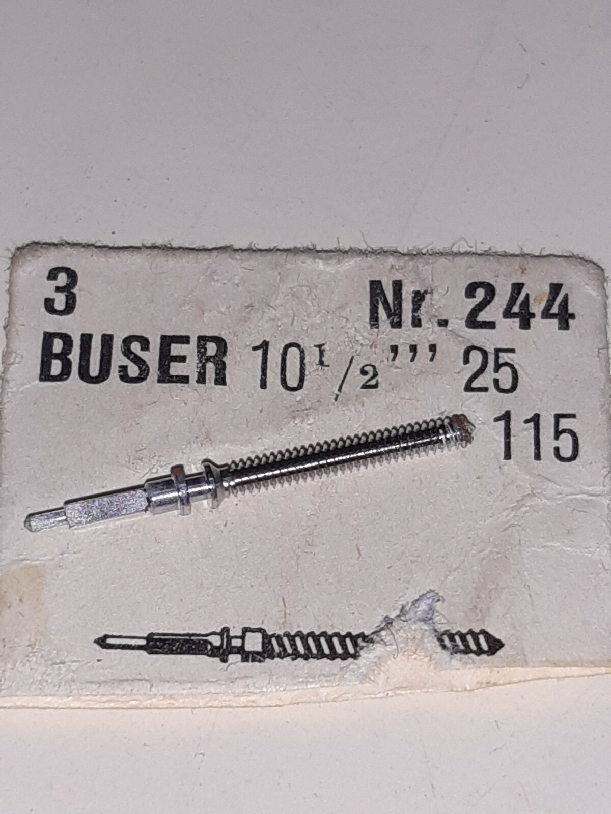 Buser 25, 115 caliber stem x 1 Free postage