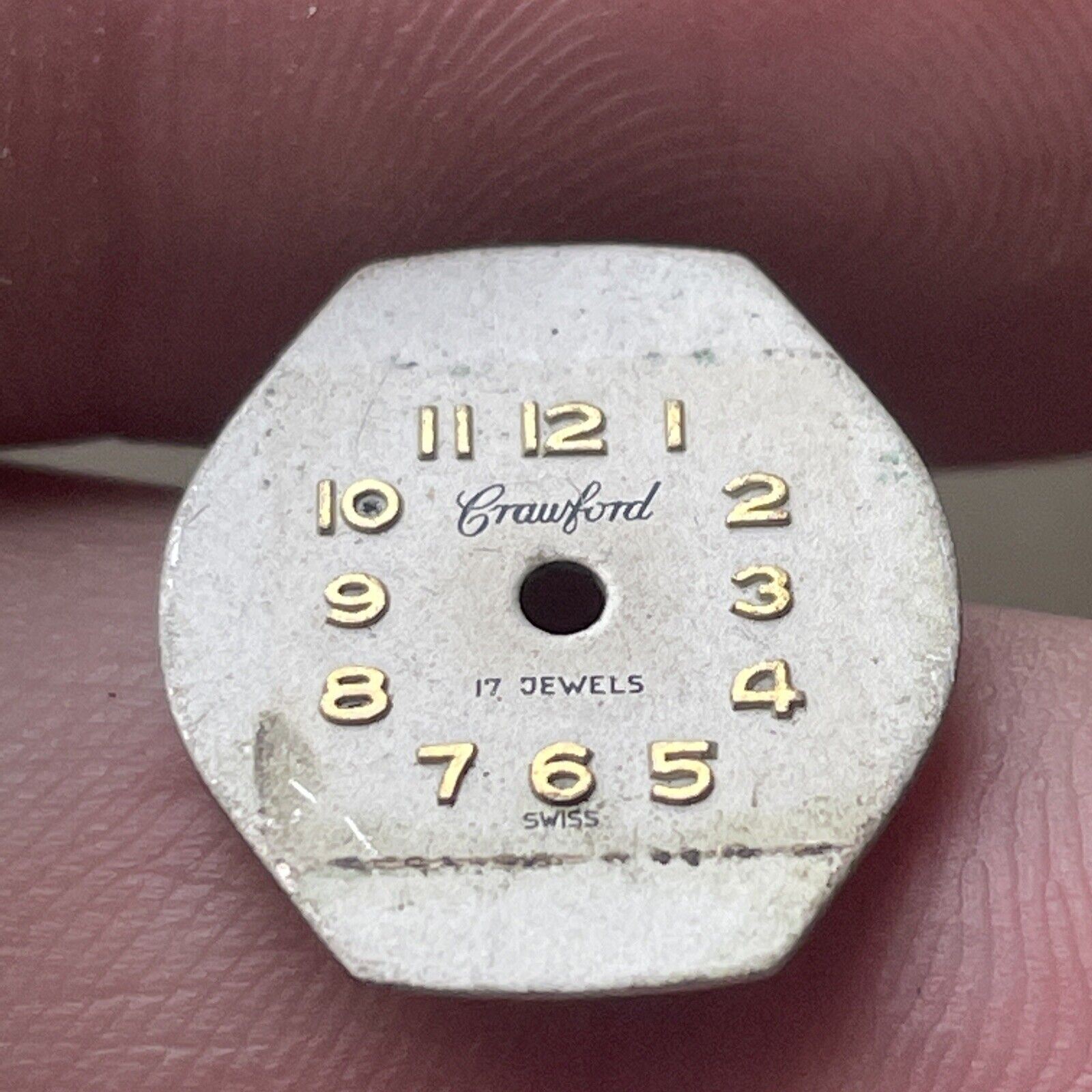 VTG Crawford Watch Co. Swiss Woman’s Watch Face
