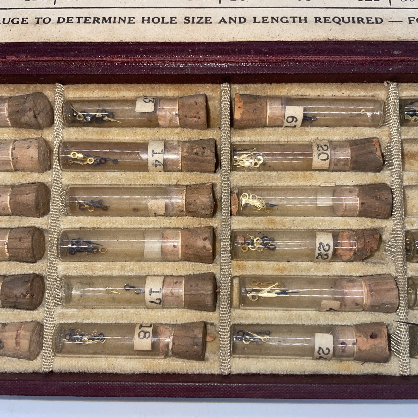 JUSTRITE Vintage Broachless Assortment #100 Metric Gauge Watch Hands