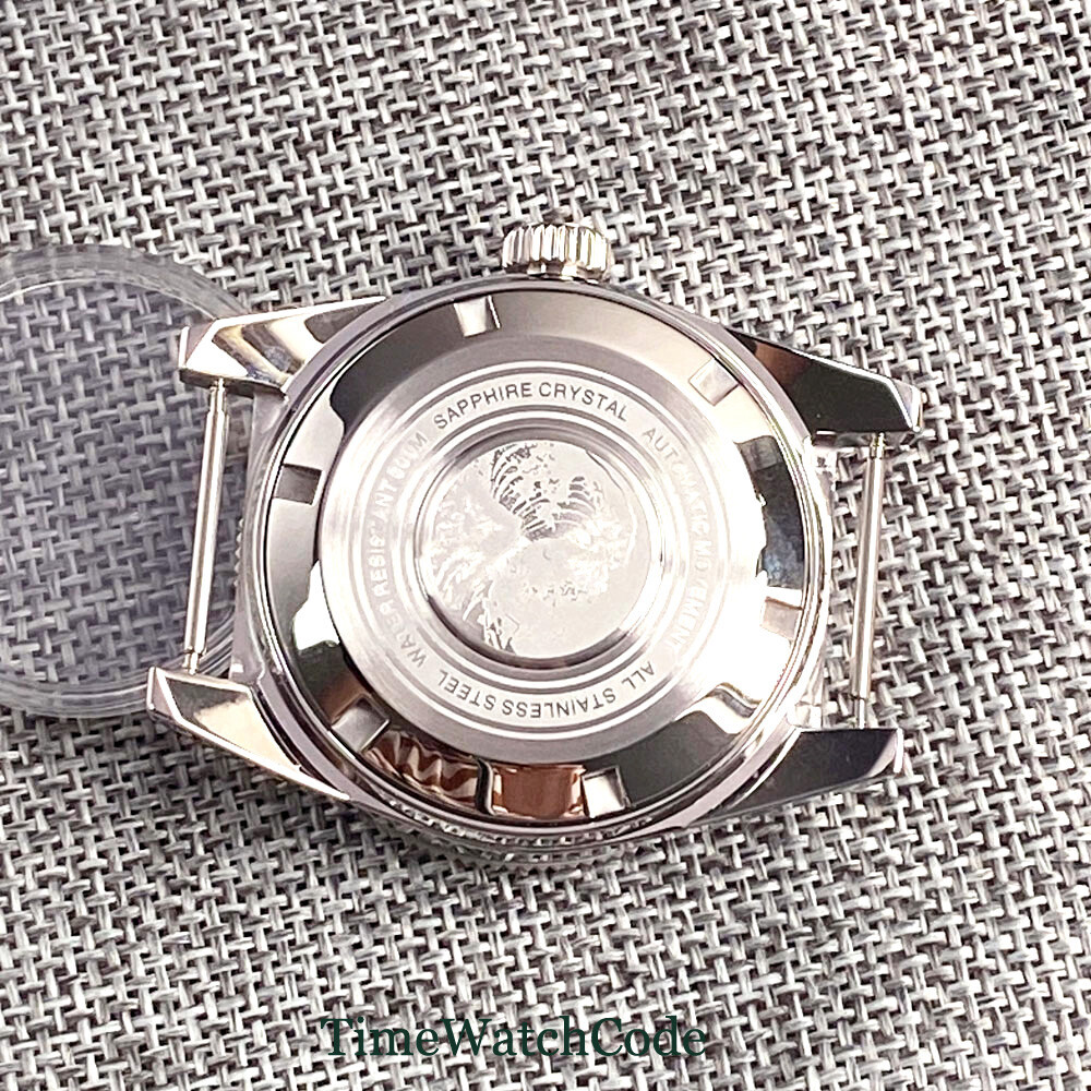 41mm 300m Diving Watch Case Fit NH35A ETA2824 PT5000 Flat/Domed Sapphire Crystal
