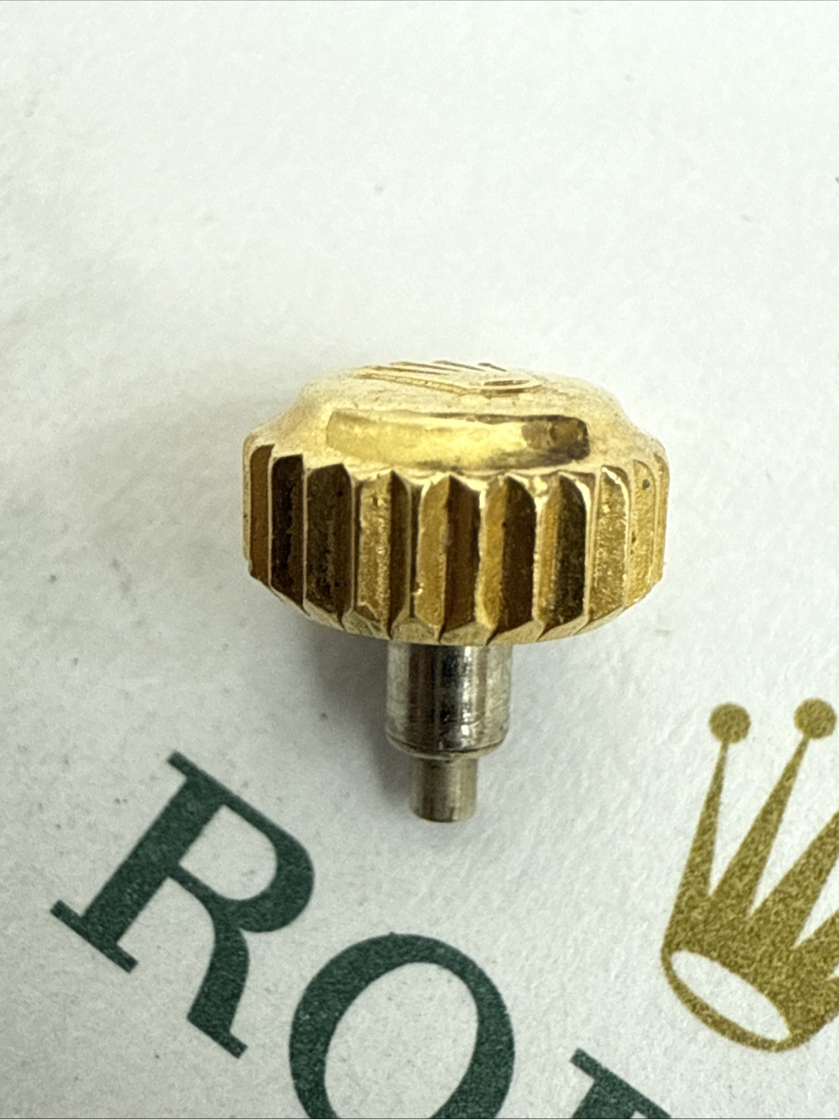 GENUINE Rolex Submariner Daytona Gold Crown 7 mm 24-704-8 Perfect Condition