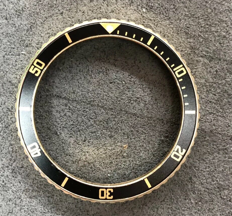 Custom Bezel Insert: Jumbo 980.021 980.022 980.027 844 Tag Heuer 1000 Pro Gold