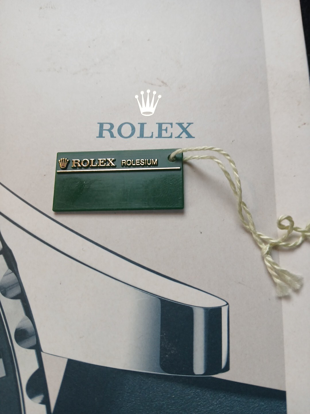 Rolex Swing Tag Rolesium Yacht-master