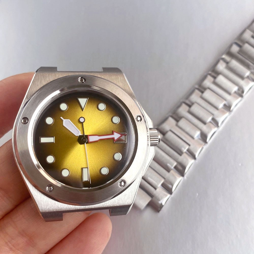 20ATM Diver Engineer Watch Case Sapphire Glass 29mm Date Dial For NH35 ETA2824