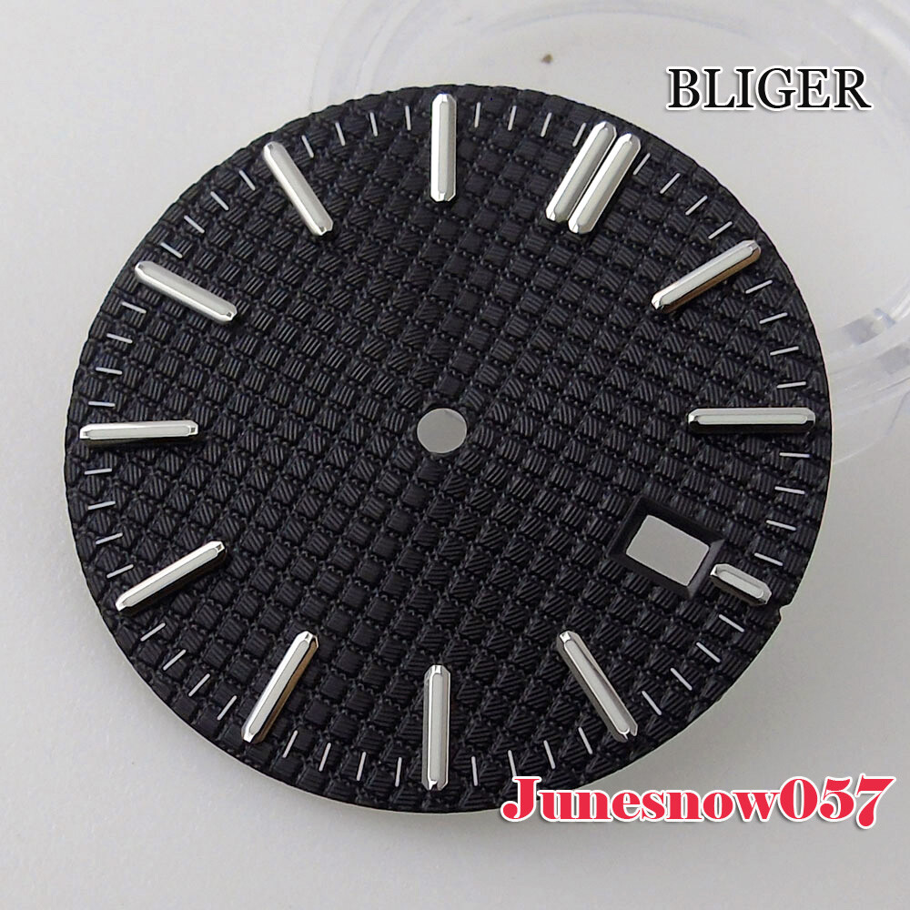 Accessories 31.7mm Watch Black/Blue/Silver/Green Dial With Date Window Fit NH35A