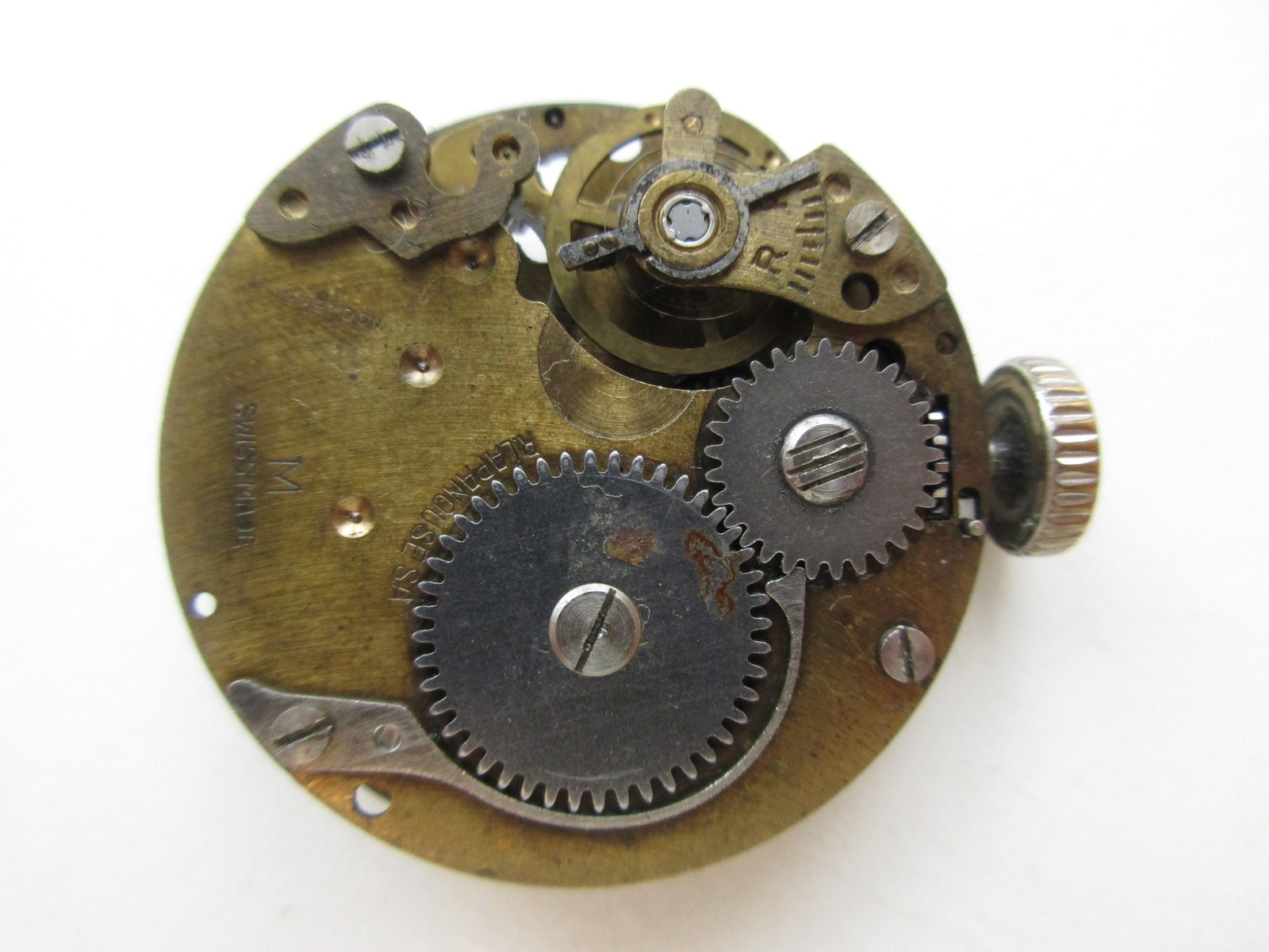 RL Ronda cal. 142 Swiss made vintage watch movement – running