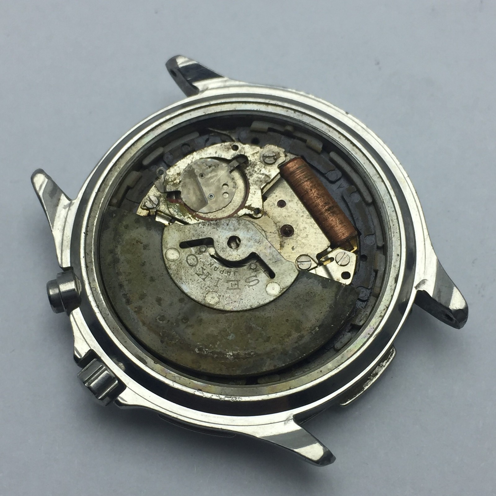 Seiko Kinetic 5M42-0H10 Vintage Men’s Watch For Parts Repair