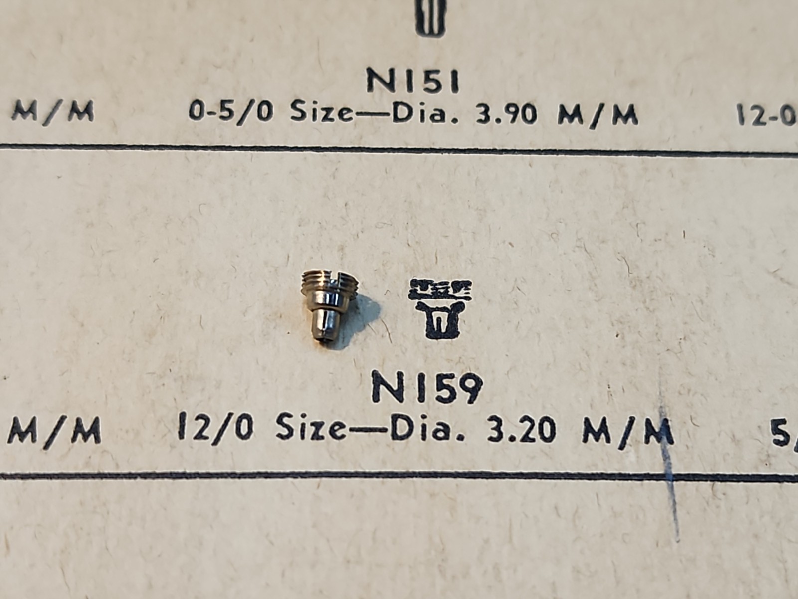 NOS American Pendant Set 12/0 Bracelet Watch Threaded Case Sleeve-3.2×3.6mm
