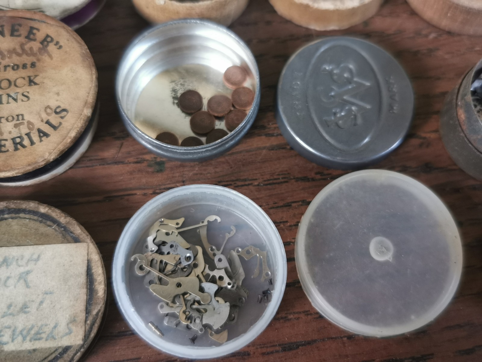 Pocket Watch Parts, Bouchons, Bolt Springs, Wheels Etc Watchmaker #T231