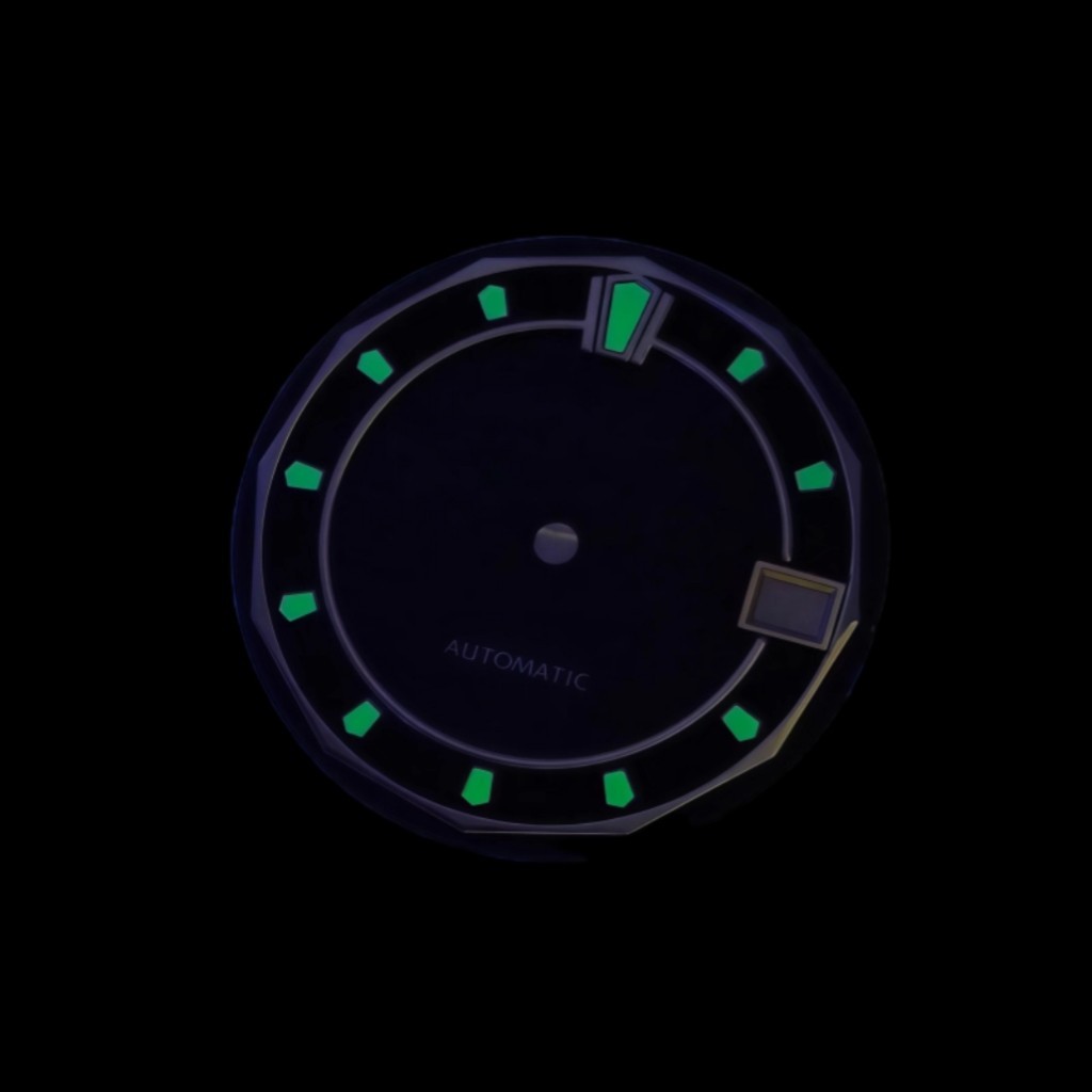 28.5mm Green Luminous Watch Dial for Nh35 Nh36 Movement Modification Accessories