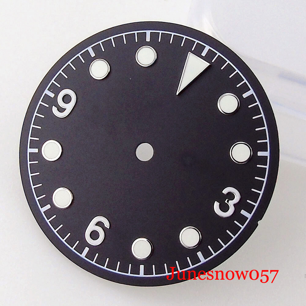 30.4mm Black/Coffee Sterile Watch Dial Fit NH35A NH36A SKX MIYOTA ETA2824 PT5000
