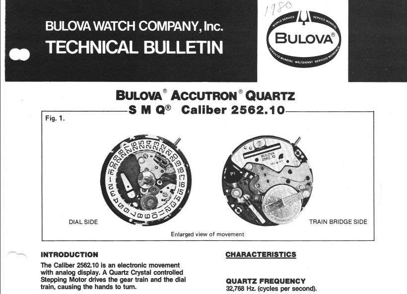 Assortment of Bulova 2562.10 Genuine Movement Parts Watch Repair Parts New
