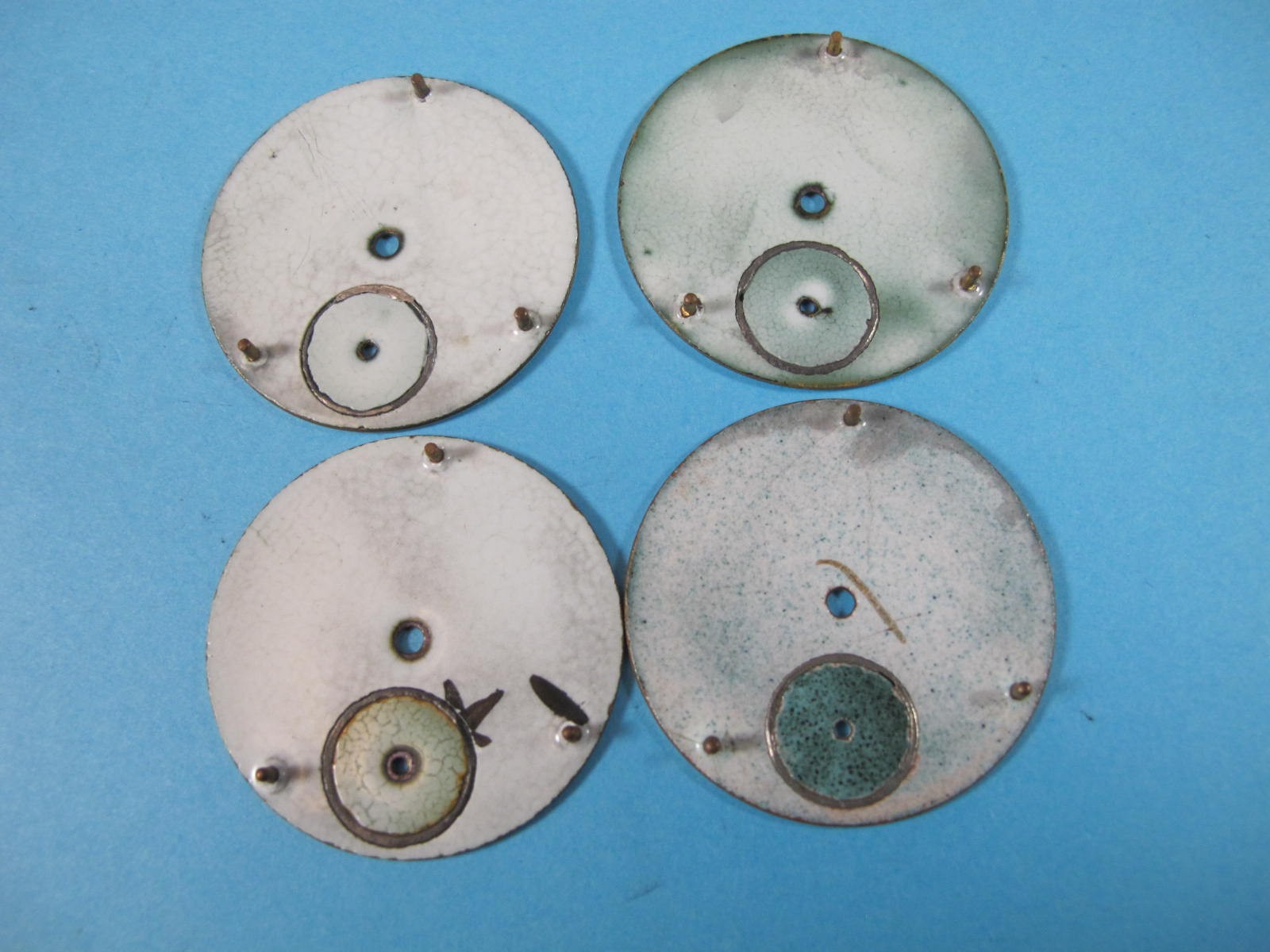 WALTHAM WATCH CO AMERICAN SIZE SIX POCKET WATCH DIAL GROUP OF 4
