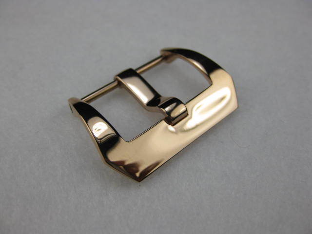 New 24mm PINK GOLD PRE-V SCREW IN Rose Gold Stainless Buckle for PANERAI