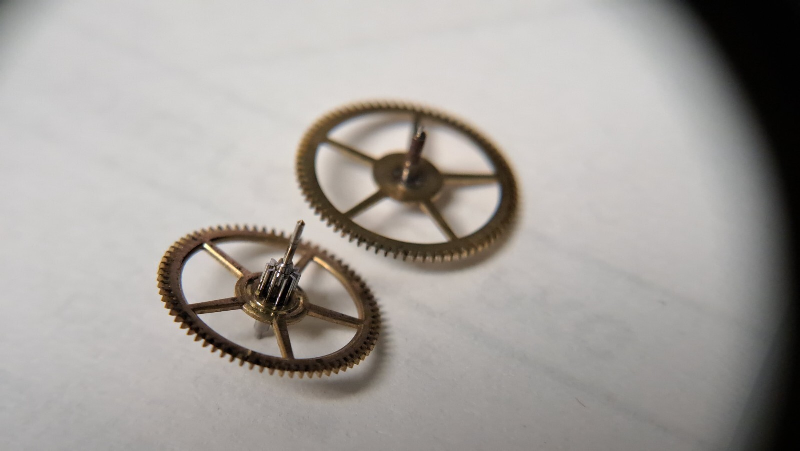 Valjoux cal 24 WHEELS x 2 (second wheel and great wheel?) -Wakmann Breitling Mil