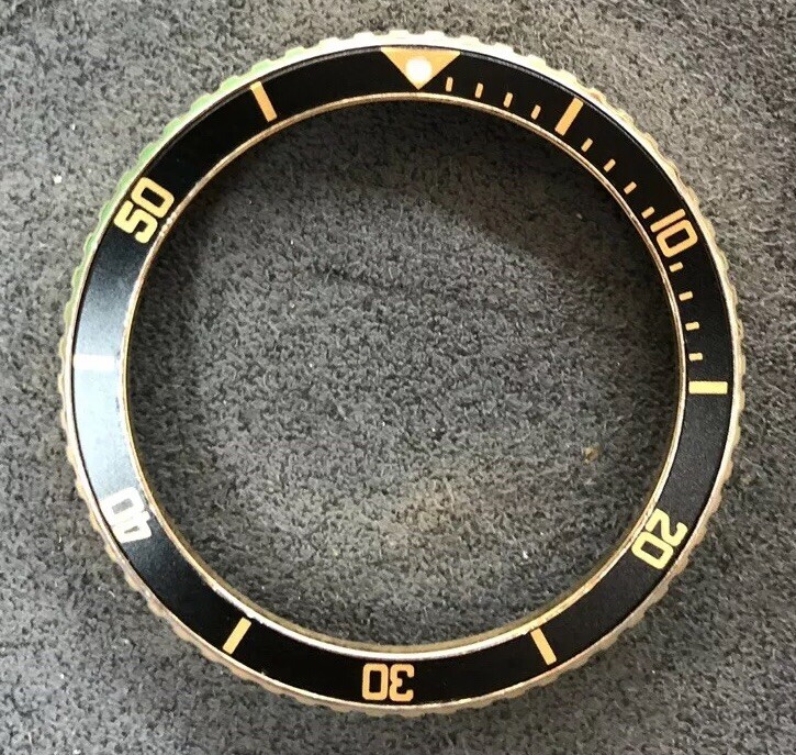 Custom Bezel Insert: Jumbo 980.021 980.022 980.027 844 Tag Heuer 1000 Pro Gold